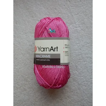Galanterie YarnArt Macrame tmavě růžová 140
