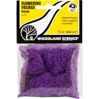 Modelová železnice květinová foliáž fialová Woodland Scenics F177