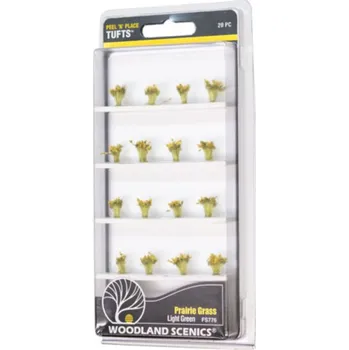 Modelová železnice chomáčky světle zelené prérijní trávy Woodland Scenics FS776