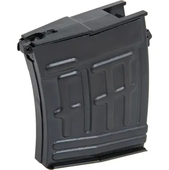 Airsoft Zásobník Low-Cap pro A&K SVD - černý, ocelový, tlačný, 50bb, Tornado