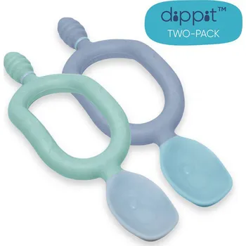 dětský příbor BIBADO První lžička 2 ks Modrá/Mint