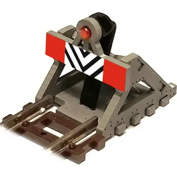 Modelová železnice koncovka koleje osvětlená 2ks Proses PBF-N-02