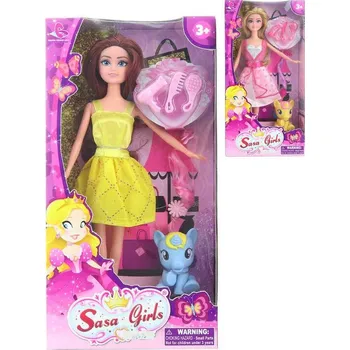 Panenka Panenka 30cm herní set s jednorožcem a kadeřnickými doplňky 2 druhy