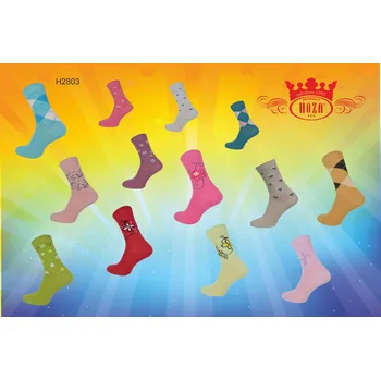 Dámské ponožky Hoza Dámské ponožky s elastanem - vzory-1pár=49kč - H2803 Barva: Balíček 1, Velikost: 35-41