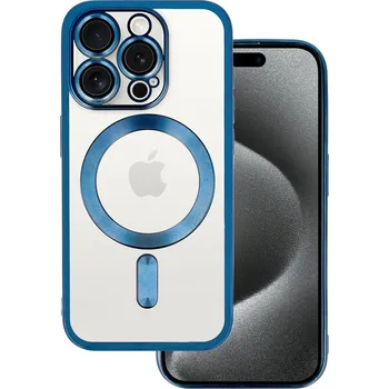 Pouzdro na mobilní telefon Zadní kryt Metallic MagSafe pro iPhone 16 Pro Max Blue