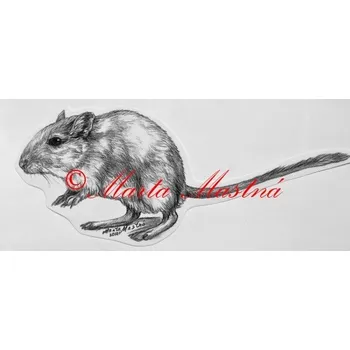 Samolepka pískomil c524 - Malá - přibližně jako pohlednice