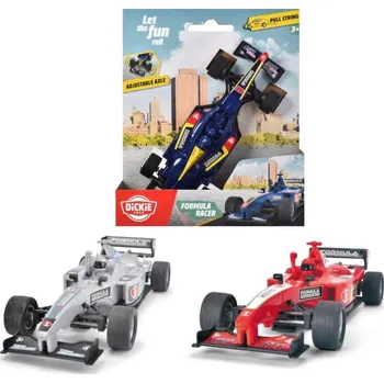Dickie Auto formule natahovací na šňůrku 14cm závodnička 3 barvy plast