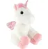 usínáček Teddies Snílek jednorožec s křídly 38 cm bílý/růžový