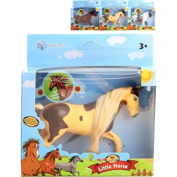 Figurka Koník plastový česací dlouhá hříva v krabičce 3 druhy