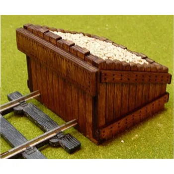 Modelová železnice stavebnice koncovky koleje z pravého dřeva 2 ks Proses PBF-OS-08