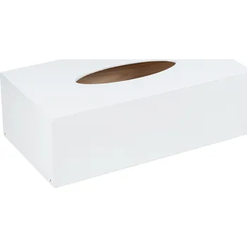 Papírový kapesník Dřevia Dřevěná krabička na kapesníky, bílá