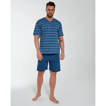 Pánské pyžamo Cornette pyžamo pánské 330/35 - šedá, L (Bavlněné pánské pyžamo Cornette krátký rukáv)