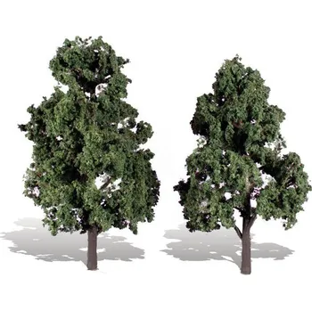 Modelová železnice tmavě zelené listnaté stromy velké 2 ks Woodland Scenics TR3517