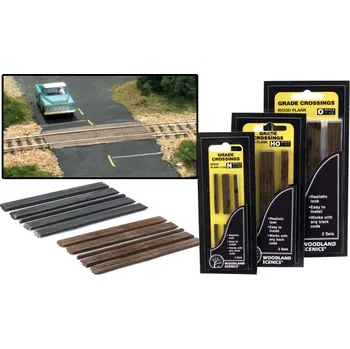 Modelová železnice železniční přejezd dřevěný Woodland Scenics C1147