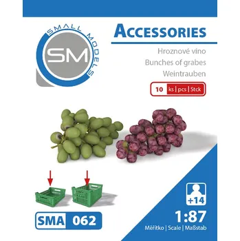 Modelová železnice hroznové víno (10ks) sma 062