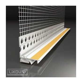 Stavební profil Lišta okenní začišťovací 2D 9 mm LS2- FLEX 09/ 2600/ VERTEX (balení 78 m)