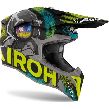 Helma na motorku Airoh 2023 motokros helma WRAAP Alien žlutá / matná velikost XS