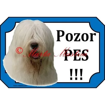 Cedulka jihoruský pastevecký pes 2 - Bez samolepicí vrstvy