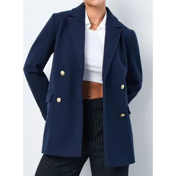 Dámský kabát Sinsay - Kabát - námořnická modrá - ZU016-59X - ZU016-59X-XXS-1