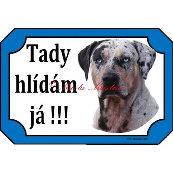 Cedulka catahoula louisiana leopard dog blue - Bez samolepicí vrstvy
