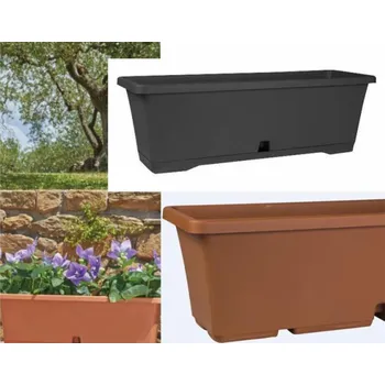 Hrnec plastický hrnec DOMOLETTI TBTISB50-120, O50 cm, antracit sp.