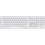 Apple Magic Keyboard Numeric Touch ID/Bezdrátová Bluetooth/CZ layout/Bílá