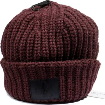 Čepice Calvin Klein Zimní Čepice Unisex pletená barva Bordeaux