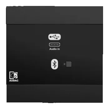 Síťový zvukový vstupní panel Audac NWP400/B – USB Type-C černá verze