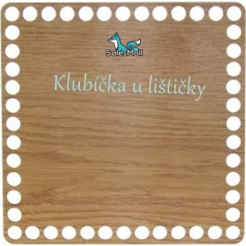 Dno na košík dub, čtverec 17cm