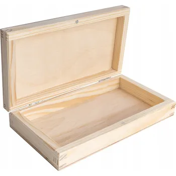 Úložný box Dřevia Dřevěná krabička na bankovky s magnetem - 17x10x3 cm