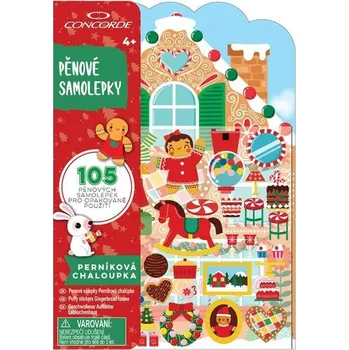 samolepka Pěnové samolepky, Moosgummi - Perníková chaloupka 105 ks