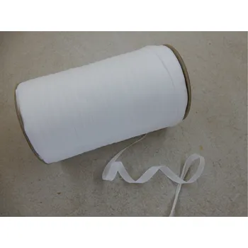 Keprovka-stuha polyester 10mm bílá - 1 metr