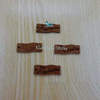 Hand made vlnka hnědá 30x13mm