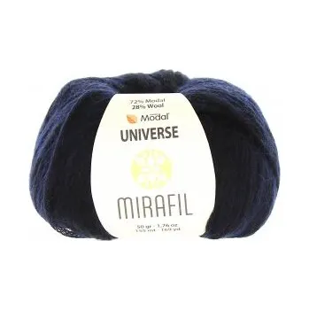 Příze Mirafil Příze Universe Solid 458 - černomodrá
