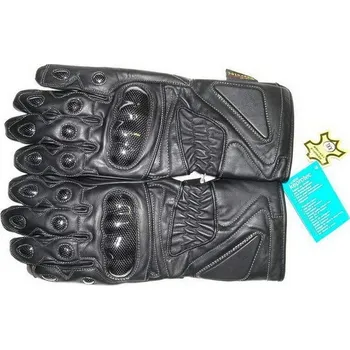 Moto rukavice NTX 50 černé kožené rukavice na motorku s kevlarovým chráničem L