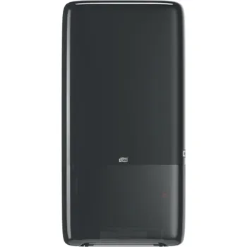 Zásobník na papírové ručníky Tork PeakServe 552508, zásobník na navazující papírové ručníky, černý plastMercator Gumové rukavice latexové žluté, velikost L,