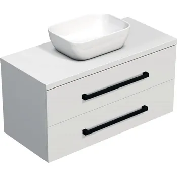 Koupelnový nábytek CUBE W C skř. s um. SAT 100cm bílá lesk CUBE46C1003BISAT