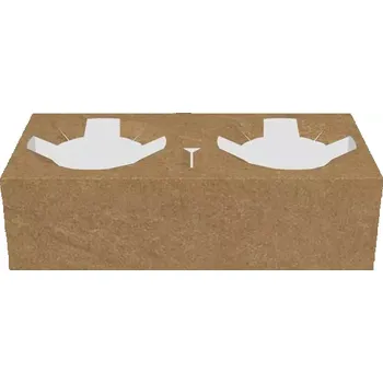 Jednorázové nádobí Gastro obaly Papírový nosič na 2 nápoje (min. počet 700ks)