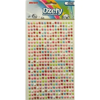 Set školních potřeb Dżety samoprzylepne kwiatki 3mm 408szt