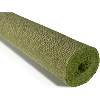 Krepový papír Krepový papír 50x250cm olivově zelený 203