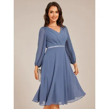 Dámské šaty Ever Pretty plesové šaty modré 31981 Velikost: XXL / 44 / 12 / 16