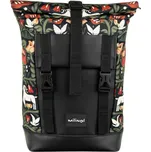 Milinal Rolovací batoh do města Aviarolltop mini Flora&Fauna 14l