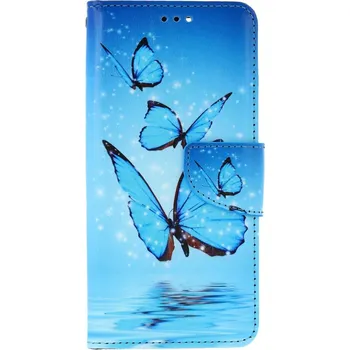 Pouzdro na mobilní telefon Pouzdro Xiaomi Redmi 13C knížkové Modří motýlci (kryt neboli obal na Xiaomi Redmi 13C)