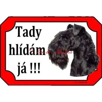 Cedulka kerry blue teriér - Bez samolepicí vrstvy