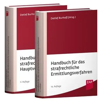 Paket Handbuch für das strafrechtliche Ermittlungsverfahren und Handbuch für die strafrechtliche Hauptverhandlung - Burhoff, Detlef [DE] (2024, Firma, ZAP Verlag)