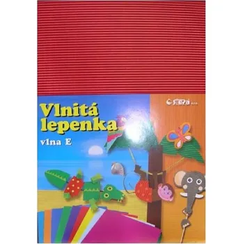 Karton Barevná vlnitá lepenka B4 10ks červená