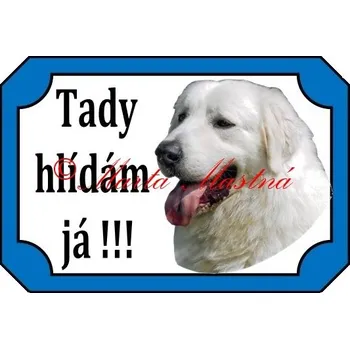 Cedulka slovenský čuvač 2 - Bez samolepicí vrstvy