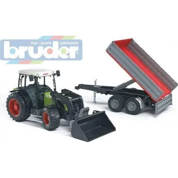 Bruder 02112 Traktor Claas Nectis + čelní nakladač + sklápěcí vůz