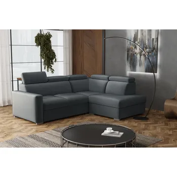 Sedací souprava Sedací souprava Petrit II pravá Paros tmavě šedá