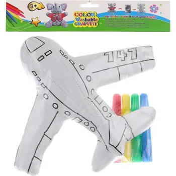 omalovánky Vymaluj si své letadlo kreativní vybarvovací set se 4 fixy v sáčku
